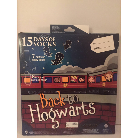 Harry Potter 15 Days of Socks Advent Calendar - Picture 2 of 5